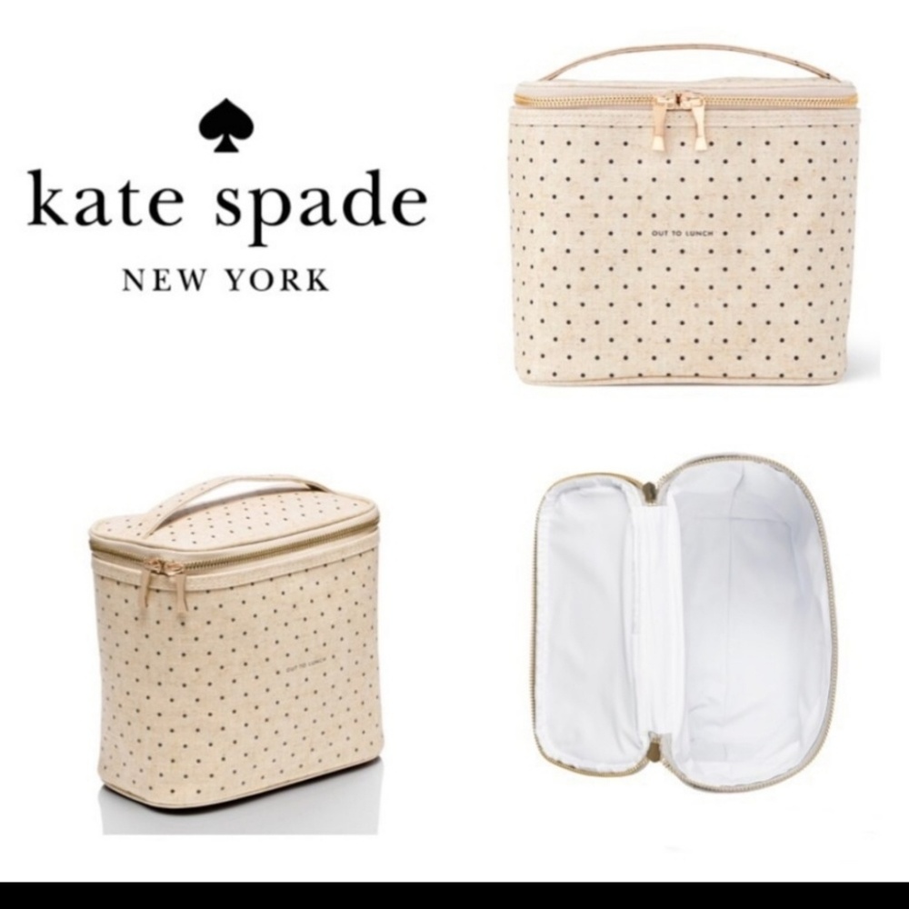 polka dot kate spade lunch bag